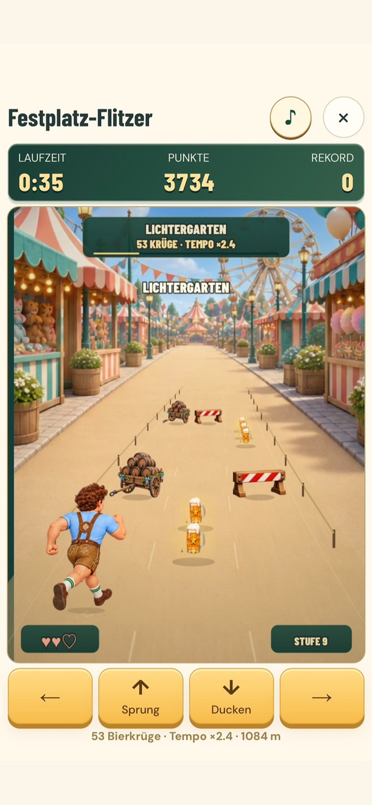 Festplatz-Flitzer im Spiel