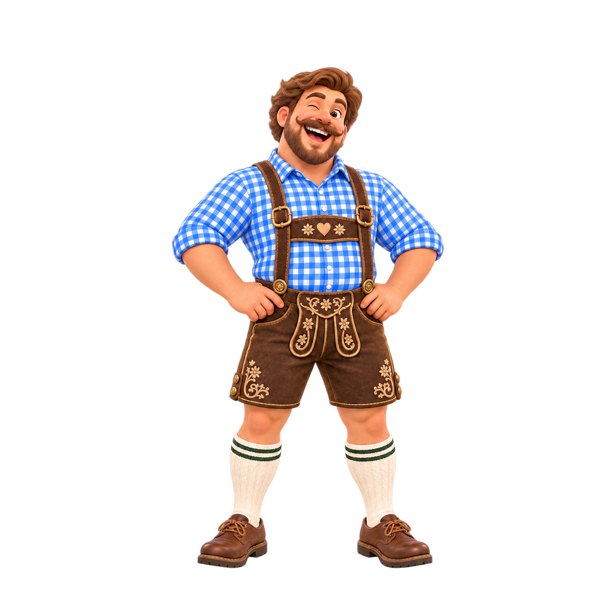Der Bier Bua in Lederhose